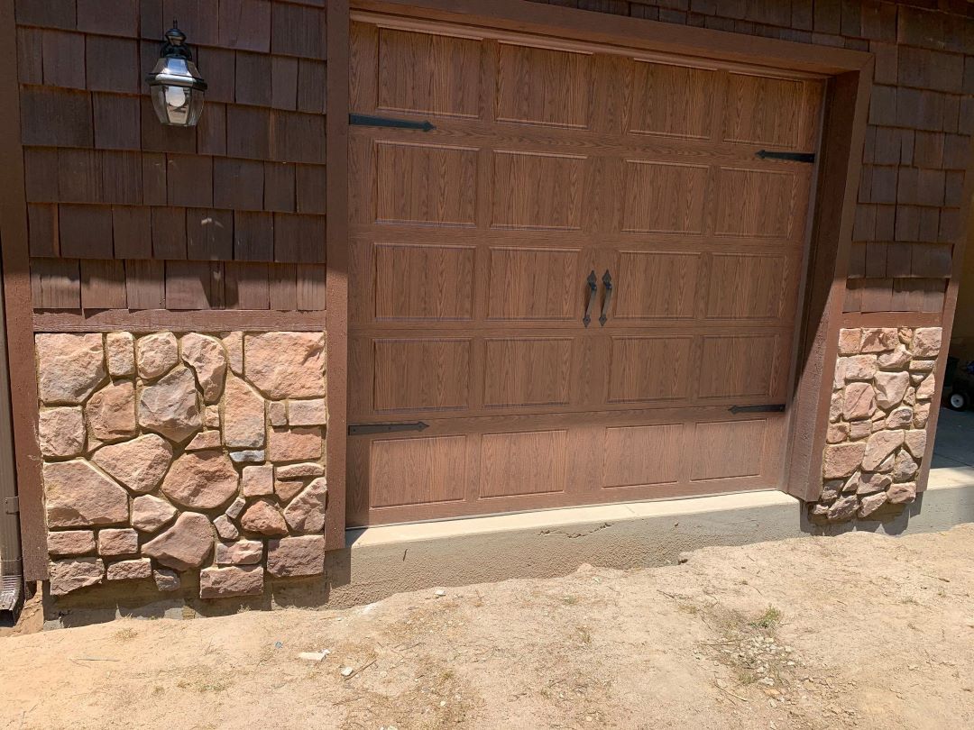 final progress of garage construction