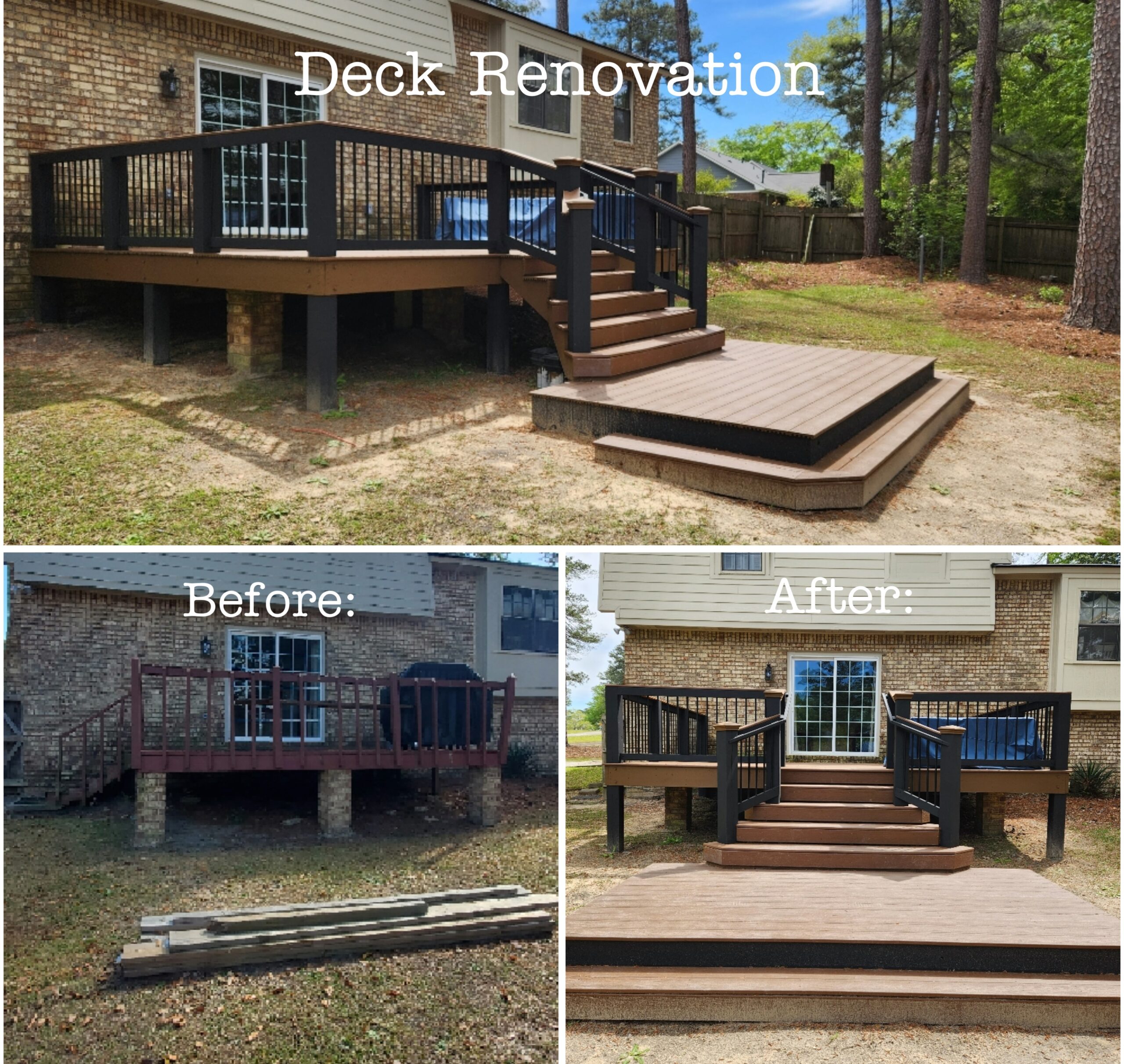 Clean N Brite Deck Renovation b4 after