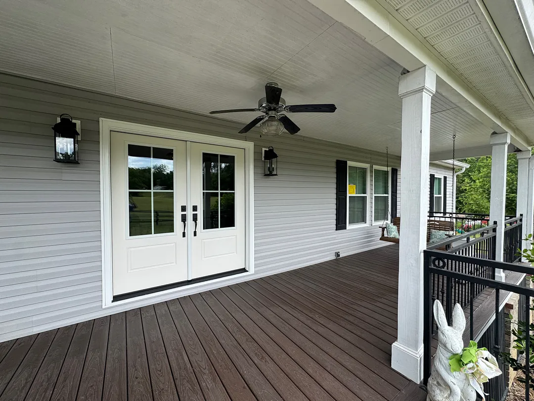 Shy window to door conversion after